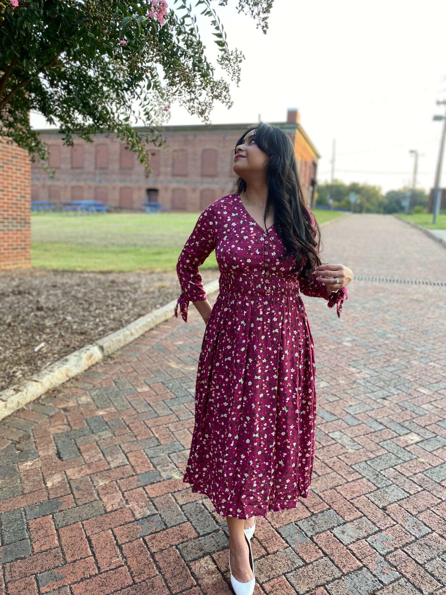 The Magenta Dress