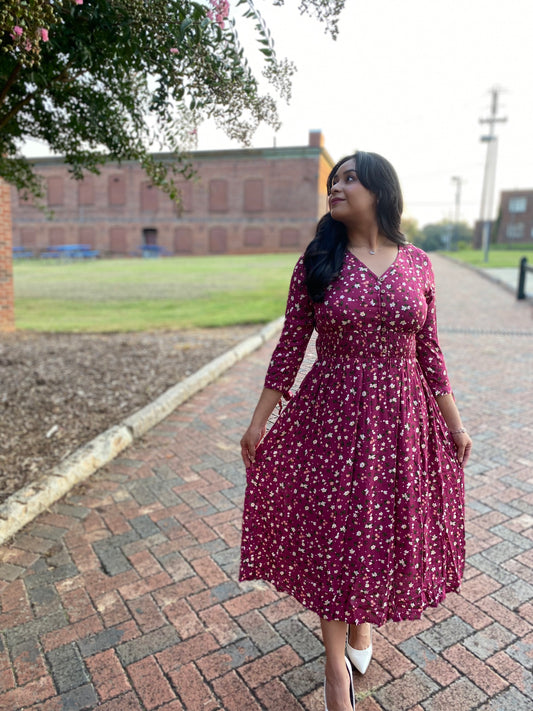 The Magenta Dress