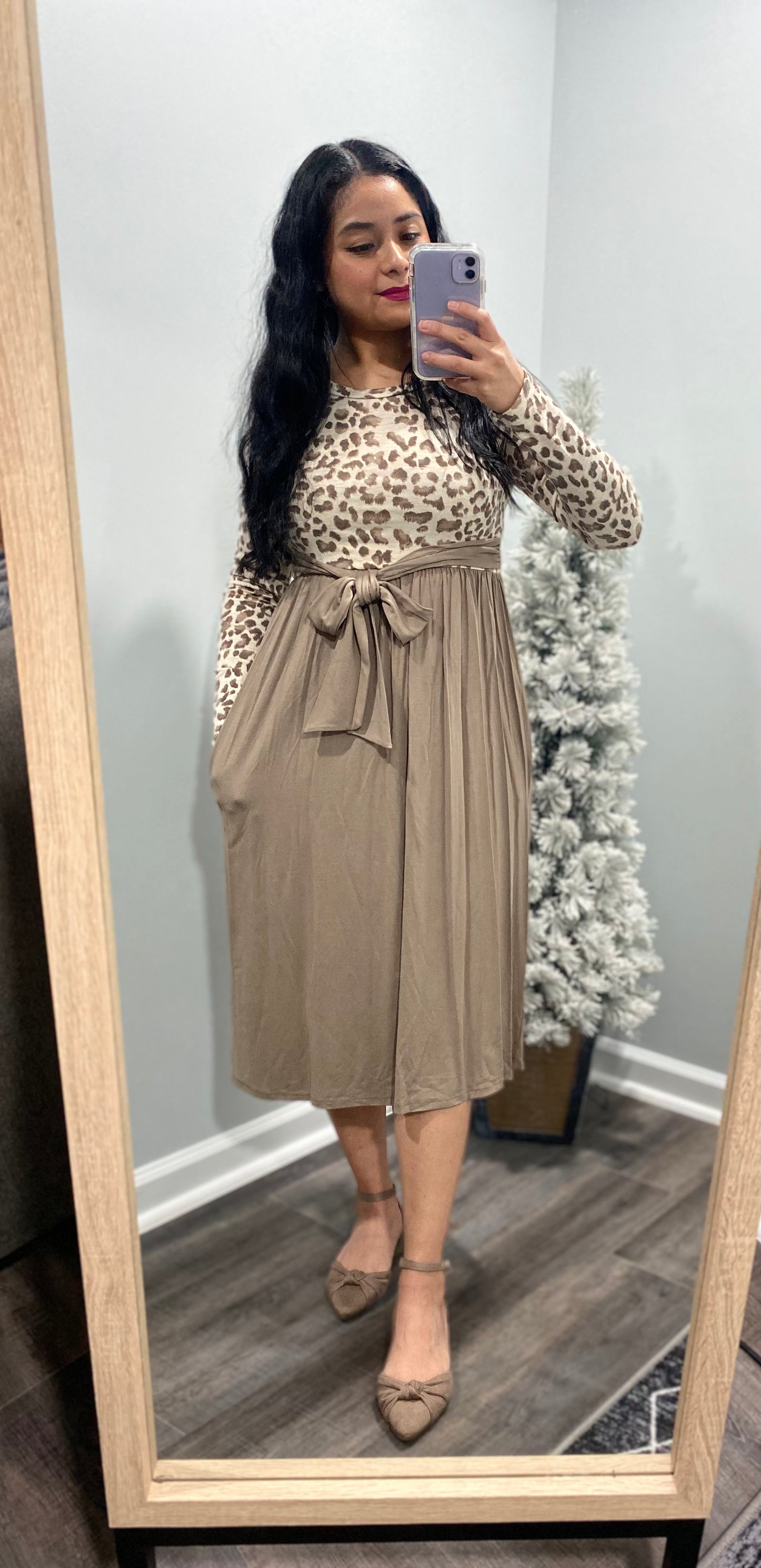 The Rebecca Dress- In Tan