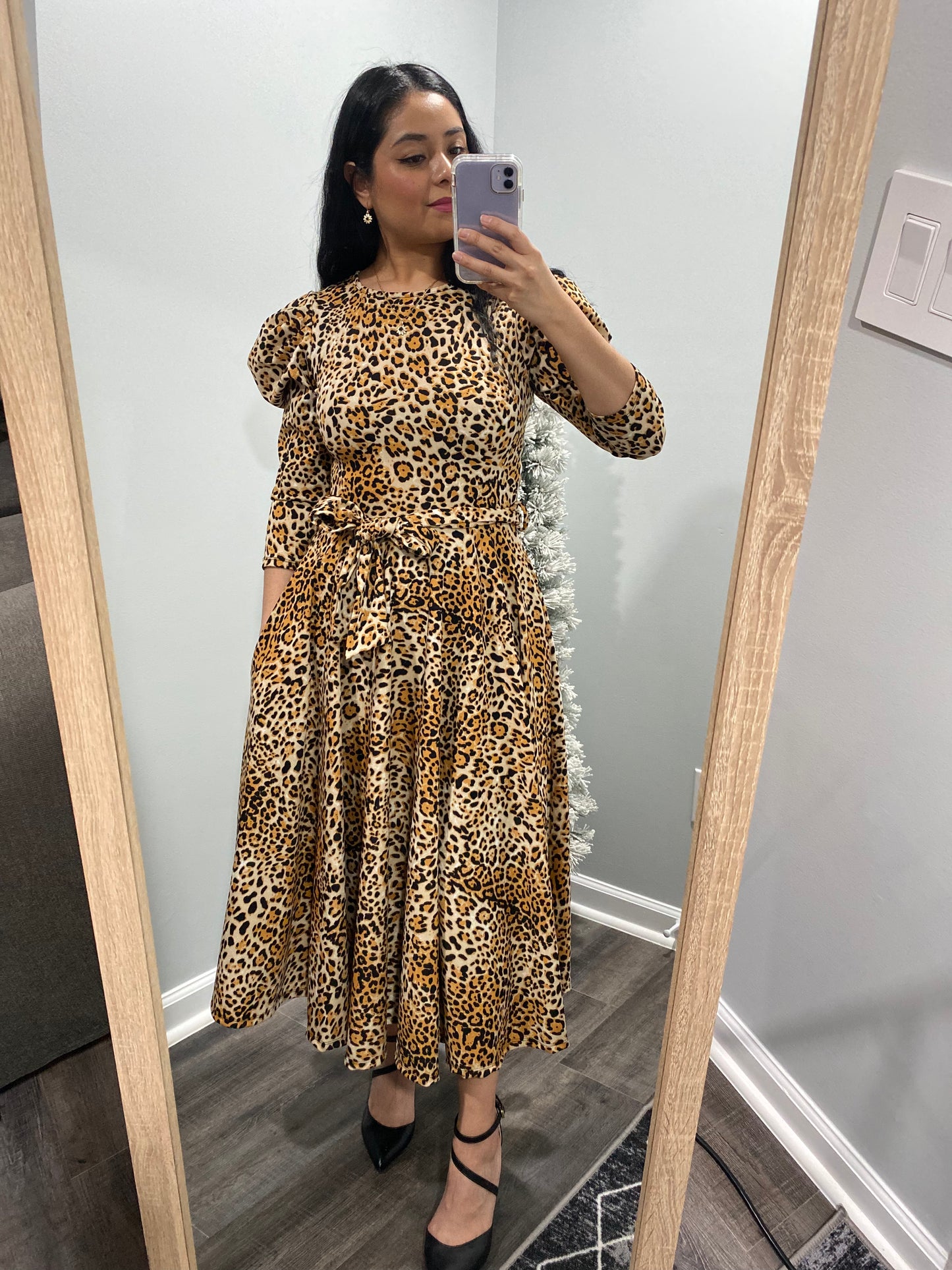 The Valentina Dress - In Leopard