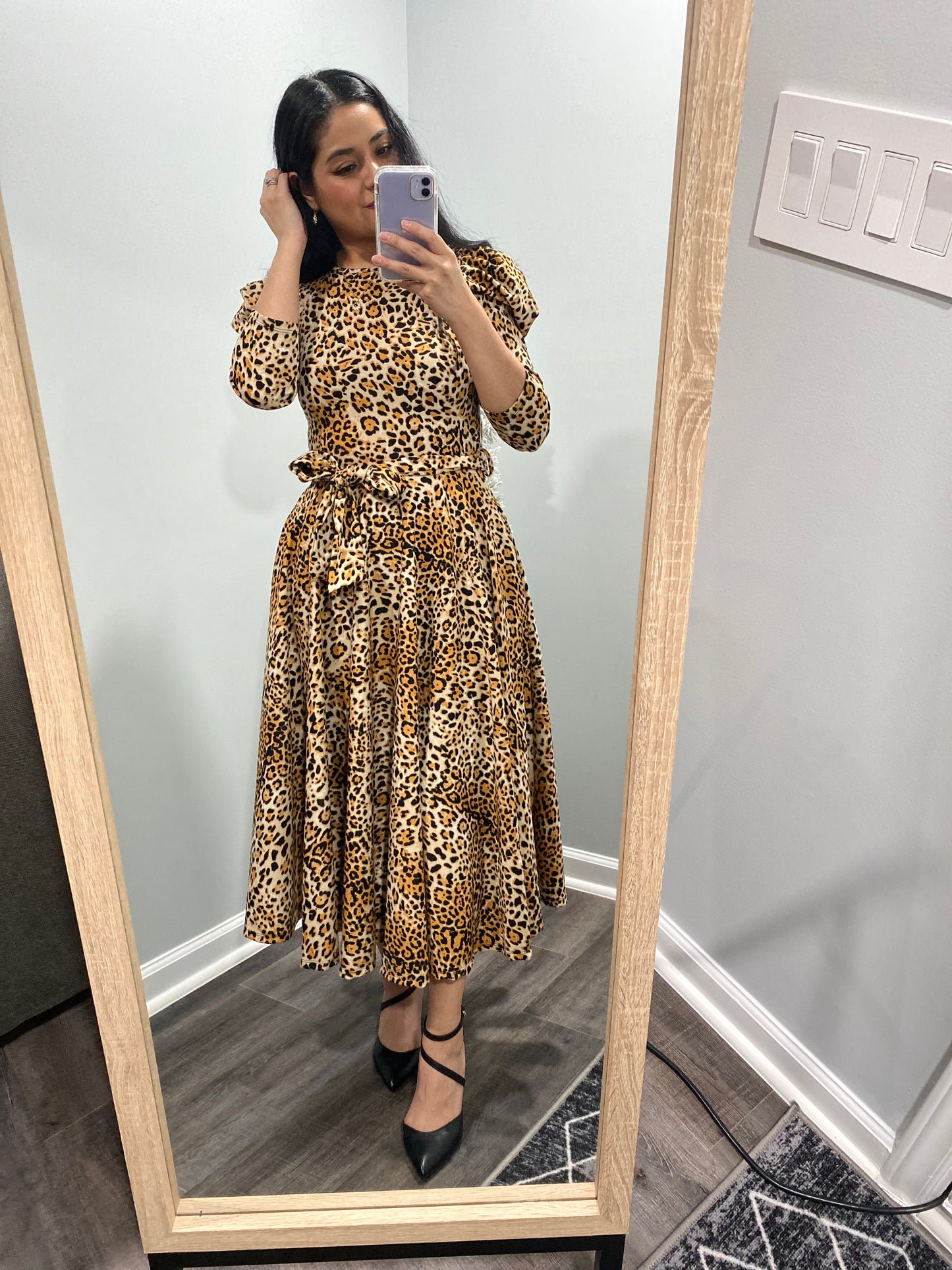 The Valentina Dress - In Leopard