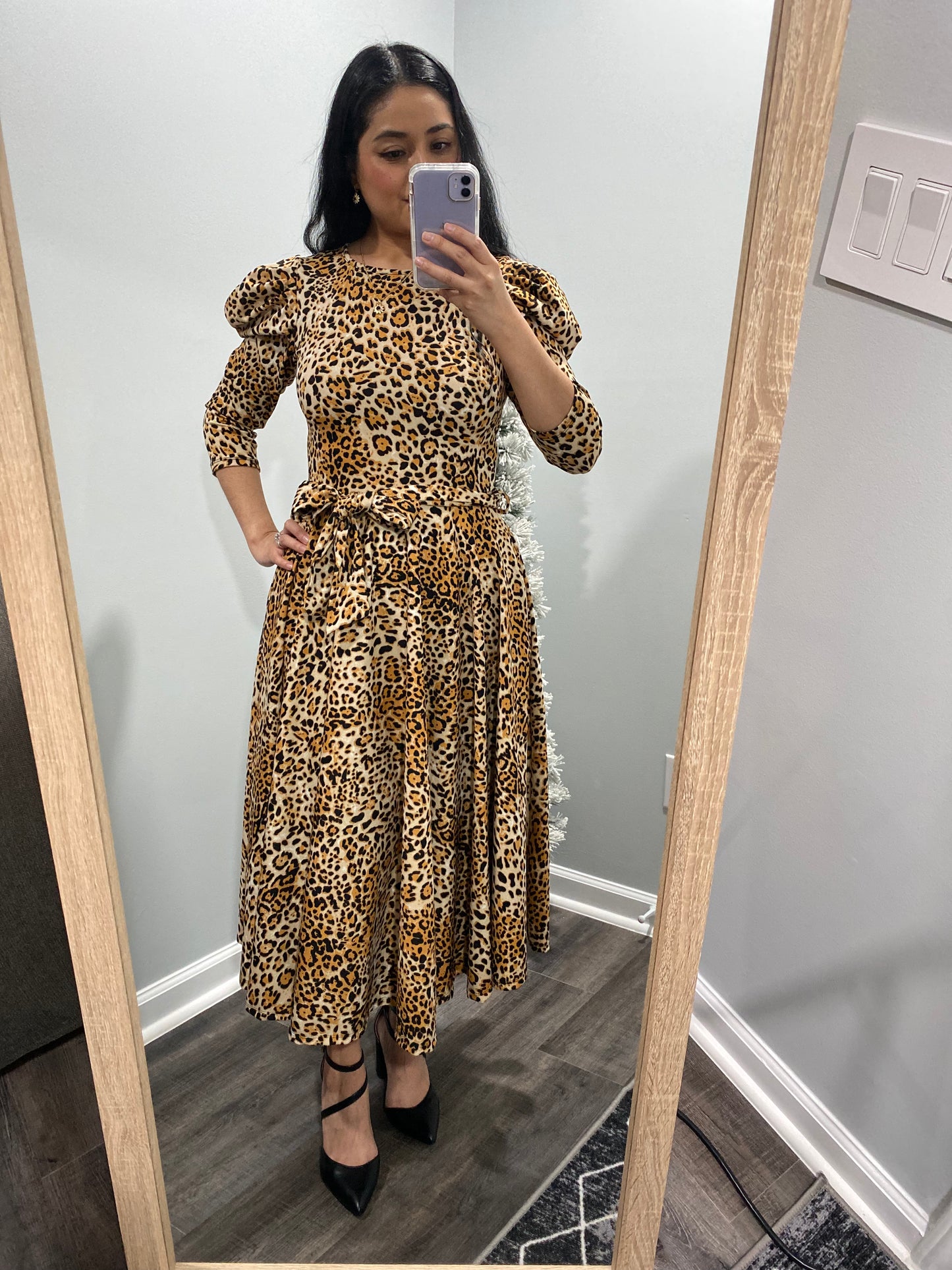 The Valentina Dress - In Leopard